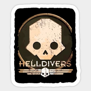 HELLDIVERS 2 MERCH VTG Sticker